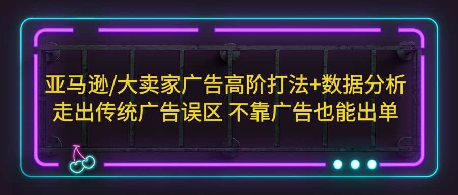 亚马逊/大卖家广告高阶打法+数据分析,走出传统广告误区 不靠广告也能出单-博学库