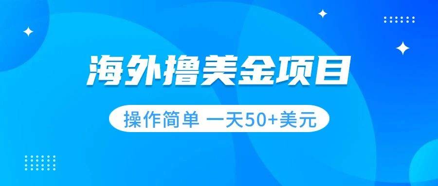 撸美金项目 无门槛  操作简单 小白一天50+美刀-博学库