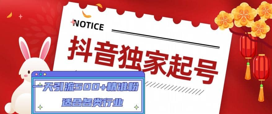 抖音独家起号,适合各类行业(9节视频课)-博学库