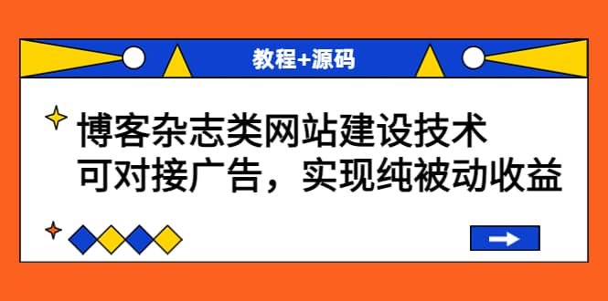 博客杂志类网站建设技术,可对接广告,实现纯被动收益(教程+源码)-博学库