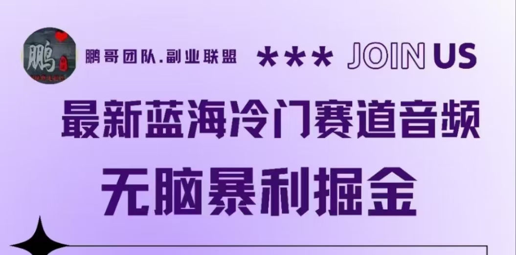 最新蓝海冷门赛道音频,无脑暴利掘金-博学库