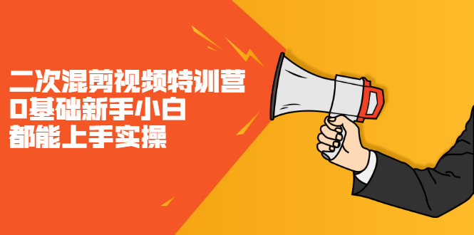 二次混剪视频特训营,0基础新手小白都能上手实操,两天开干-博学库