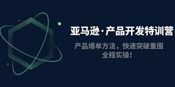 亚马逊·产品开发特训营:产品爆单方法,快速突破重围,全程实操-博学库