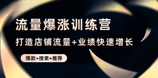 流量爆涨训练营：打造店铺流量+业绩快速增长 (爆款+搜索+推荐)-博学库