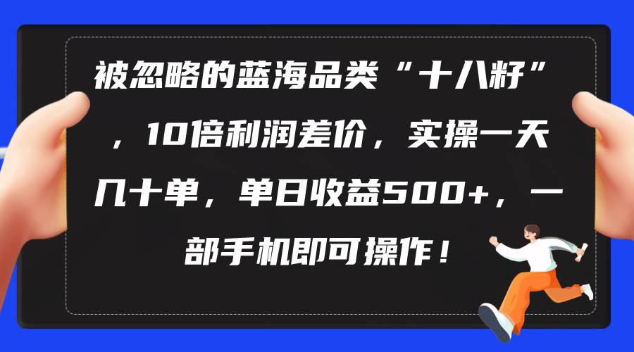 被忽略的蓝海品类“十八籽”，10倍利润差价，实操一天几十单 单日收益500+-博学库