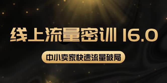 2022秋秋线上流量密训16.0：包含 暴力引流10W+中小卖家流量破局技巧 等等！-博学库