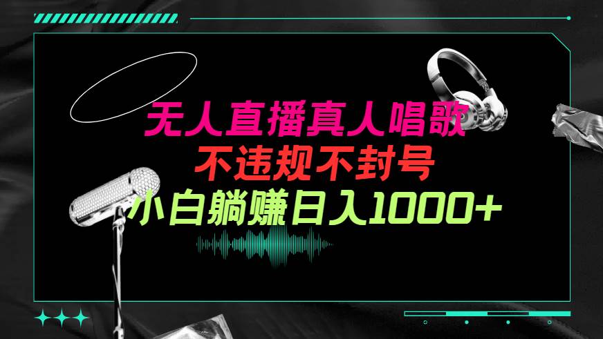 抖音24小时无人直播音乐，不违规，不封号纯撸音浪，小白实操当天日入1000+-博学库