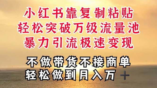 深层揭秘小红书,靠复制粘贴,一周突破万级流量池,无脑搬运,暴力引流…-博学库