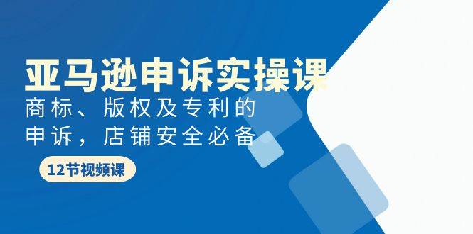 亚马逊-申诉实战课,商标、版权及专利的申诉,店铺安全必备-博学库